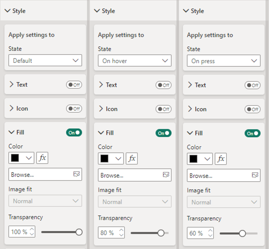 17 button style options